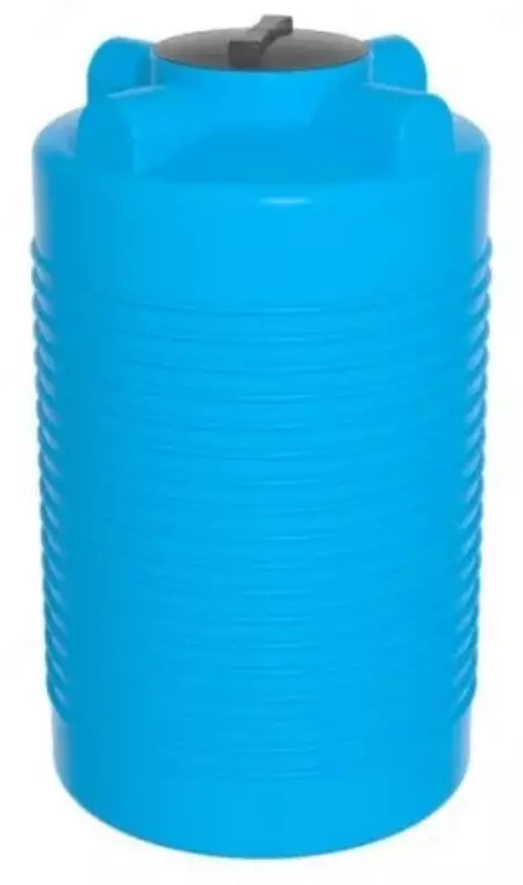  Ёмкость ЭВЛ 500 л голубая с отводами  крышка 450 мм - 