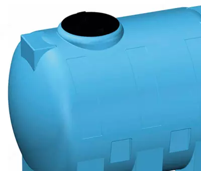  AUTO 1000 л ko‘k rangli chiqishli sig‘im - 