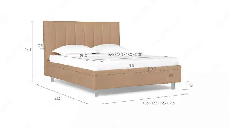 от 9 630 000 сум Кровать Pola nova 200*160