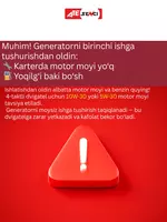 Benzinli generator Senci SC3500-II 220v/50Hz Max. output 3kW