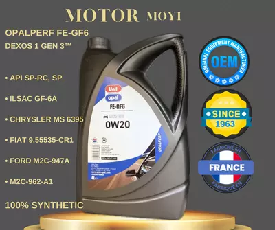 Моторное масло Unil Opal 0W20 FE-GF6 — премиальное синтетическое масло