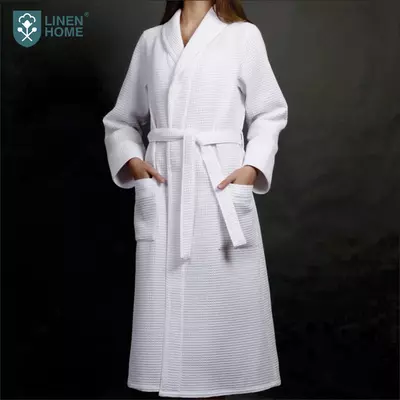 Халат махровый вафельный