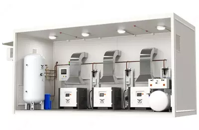 Промышленные и медицинские компрессорные станции в контейнерном исполнении - Цена по запросу