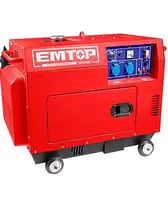 Дизельный генератор (шумоизолированный) "Emtop" EDGRS511-1