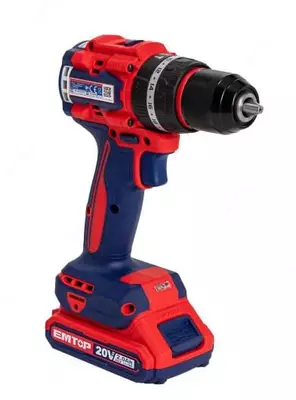 Аккумуляторная ударная дрель-шуруповёрт "Emtop" ECDL20668