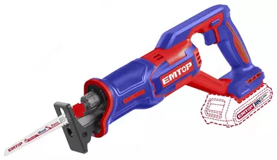 Аккумуляторная сабельная пила "EMTOP" ELRS202108