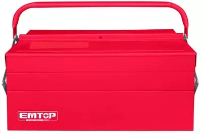 Ящик для инструментов (металлический) EMTOP ETBXS0301 3 уровня 5 лотков -