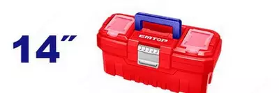 Ящик для инструментов (пластиковый) EMTOP EPBX1402 14 1 отд.