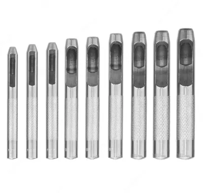 "EMTOP" EMCC7509 charm asboblar to'plami (po'latdan yasalgan shtamplar) - 9 ta buyum