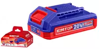 Литий-ионный аккумулятор "EMTOP" EBPK20011 — 20 В