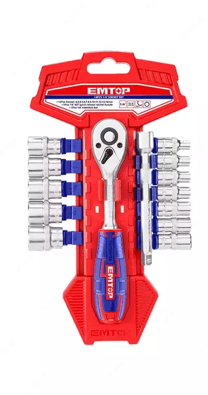 Набор торцевых головок "Emtop" ESKT14141