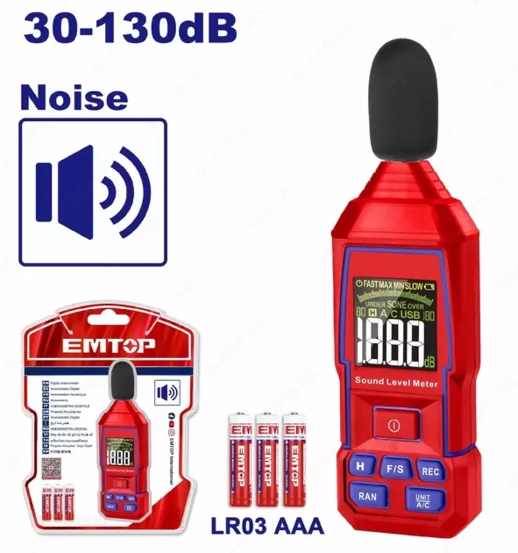EMTOP EMJN35031 — raqamli shovqin o‘lchagich