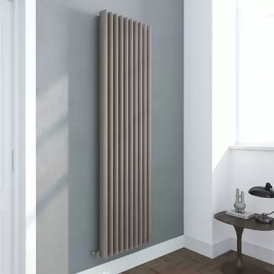 Вертикальный алюминиевый радиатор Bianco Matt stone Savia