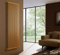 Vertikal po‘lat radiator Natalia Brushed Gold Chakana savdo