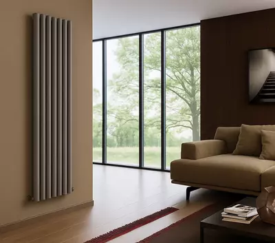 Вертикальный алюминиевый радиатор Verto Matt stone Только в розницу