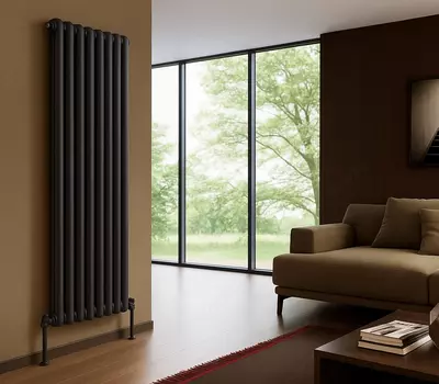 Вертикальный стальной радиатор Tubero Anthracite Только в розницу