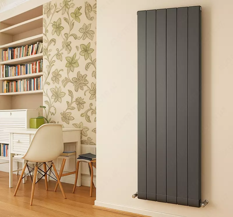 Вертикальный медно-алюминиевый радиатор Divero Anthracite - 4 830 000 сум