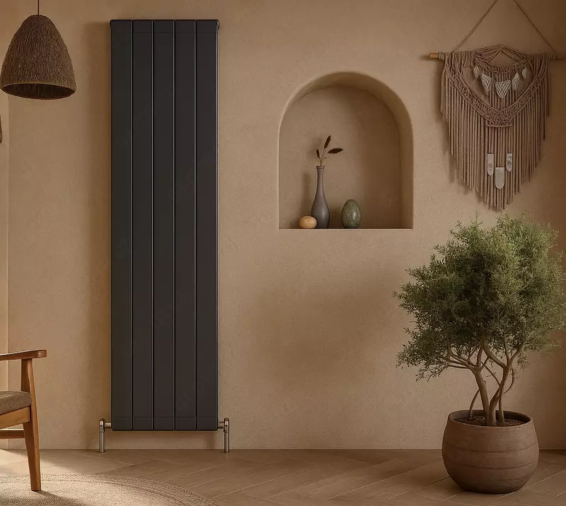 4 830 000 сум Вертикальный медно-алюминиевый радиатор Divero Anthracite