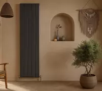 4 830 000 сум Вертикальный медно-алюминиевый радиатор Divero Anthracite