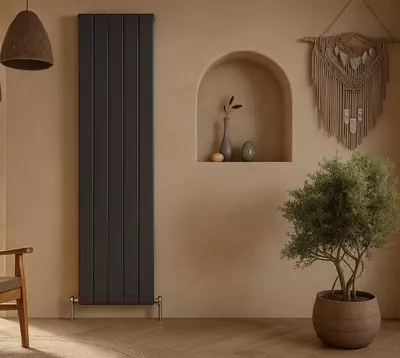 4 830 000 сум / шт Вертикальный медно-алюминиевый радиатор Divero Anthracite