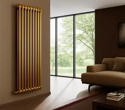 Вертикальный стальной радиатор Bronze Antique brass Только в розницу