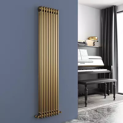 Вертикальный стальной радиатор Bronze Antique brass Savia