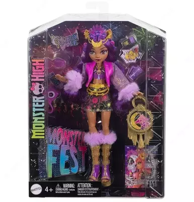 Monster High Monster Fest – Clawdeen Wolf с гламурным нарядом и аксессуарами для фестиваля - 690 000 сум / шт