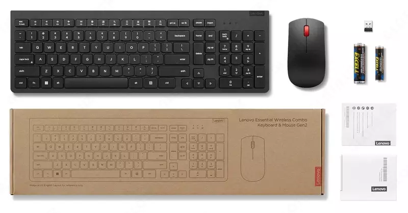 Беспроводной комплект клавиатура и мышь Lenovo Essential Wireless