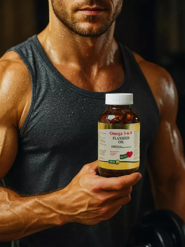 Оmega 3-6-9 Flaxseed Oil 500мг № 180 в стеклянной банке Только в розницу