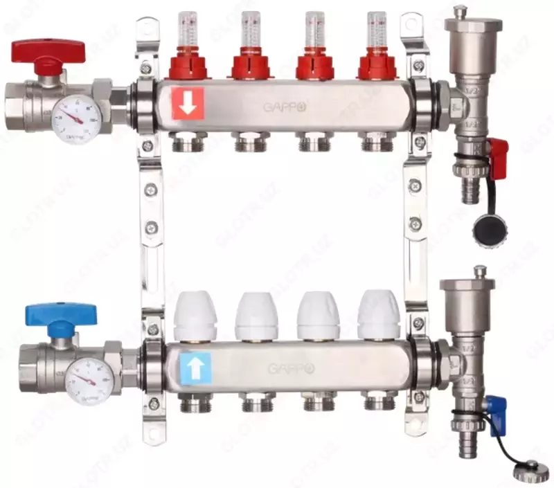 Zanglamaydigan po‘latdan tayyorlangan  sarf o‘lchagichli (rasxodomerli) sozlanadigan kollektor