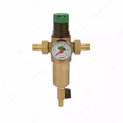 Issiq suv uchun bosimni kamaytiruvchi (reduktorli) o‘rnatilgan filtr