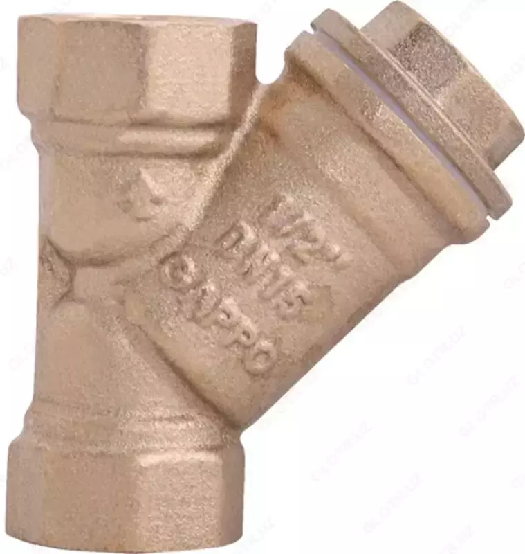 Фильтр косой ВР-ВР  сетчатый  латунный