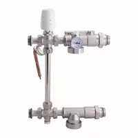 Baypas va qaytish klapani bilan nasos-aralashtirish uzeli  nasossiz