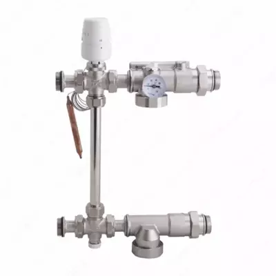 Baypas va qaytish klapani bilan nasos-aralashtirish uzeli  nasossiz