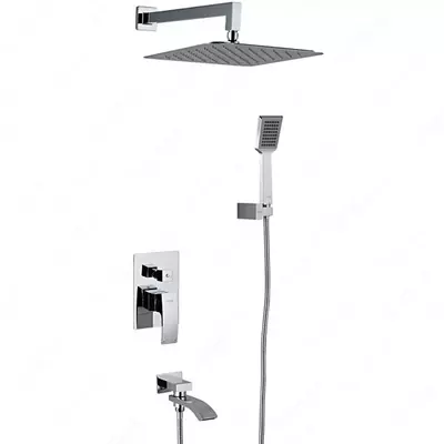 Душевой комплект Gappo G7107 цвет хром инстолатсия