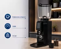 Anfim Luna qora sanoat elektr espresso kofe maydalagichi