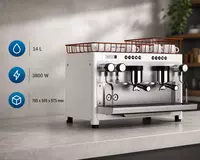 Кофемашина TANDEM 2 группы белая