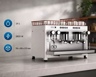 Кофемашина TANDEM 2 группы белая