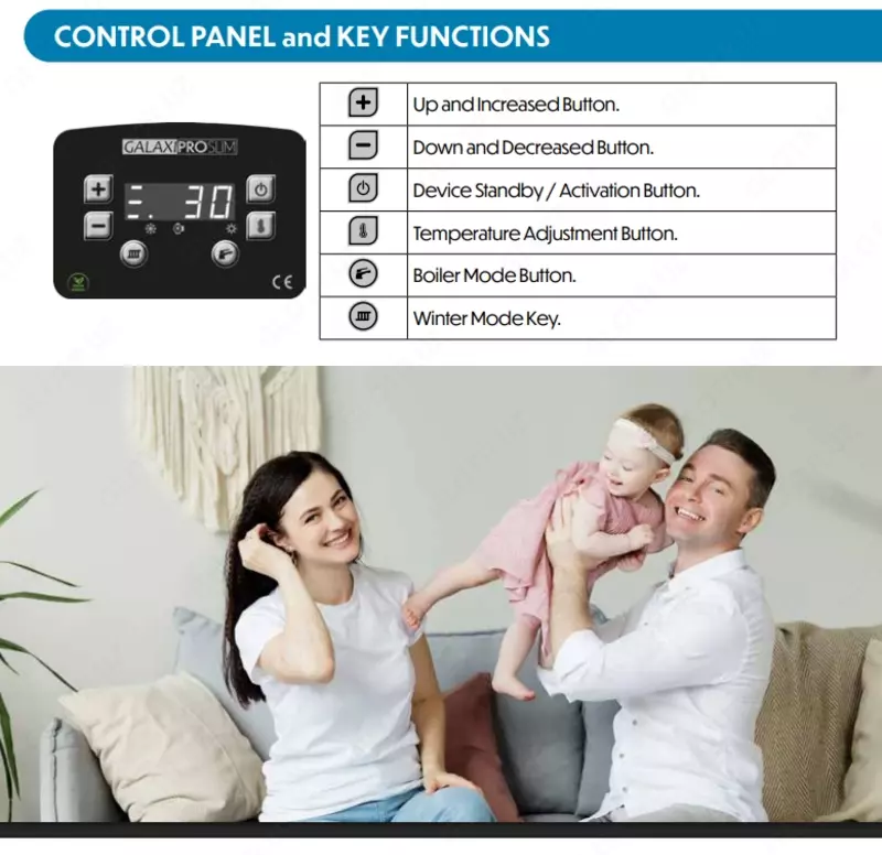 6 360 000 so'm Galaxy EKO 14 kVt bir konturli elektr qozoni