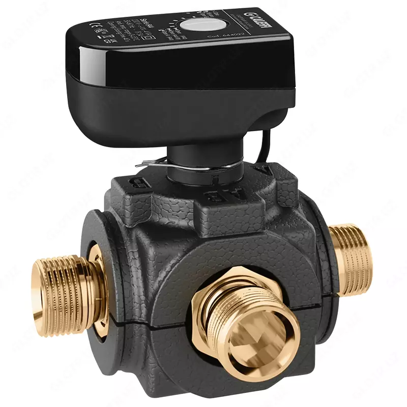 CALEFFI Шаровой трёхходовой клапан с электроприводом