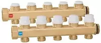 CALEFFI Пара коллекторов для тёплого пола 5 выводов 3/4