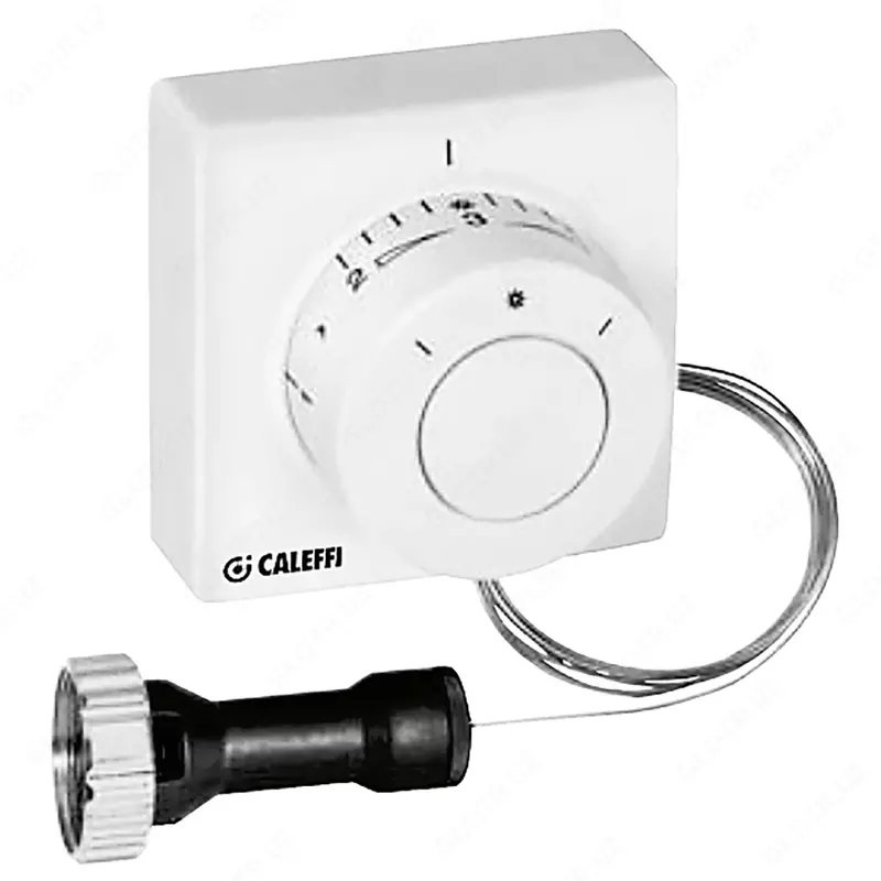 CALEFFI Термостатическая головка с дистанционной регулирующей ручкой