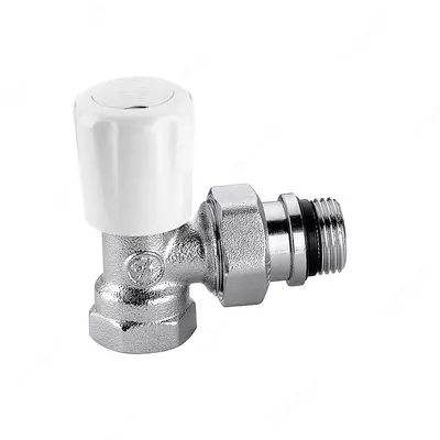THERMOSTATIC VALVE + PREREGULATION (Кран радиаторный угловой 1/2)