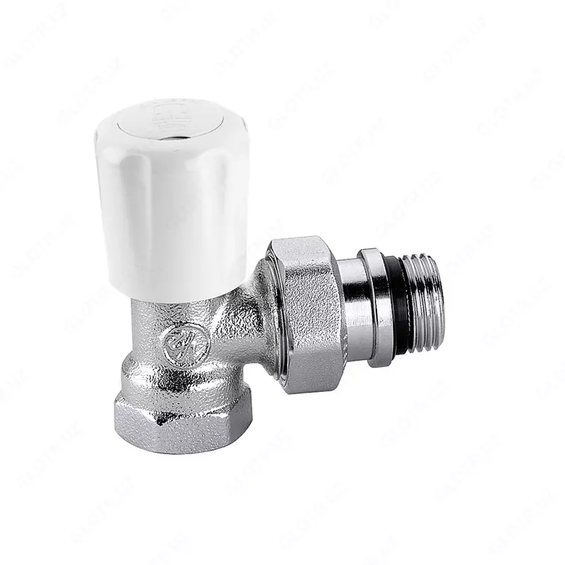 THERMOSTATIC VALVE + PREREGULATION (Кран радиаторный угловой 1/2)