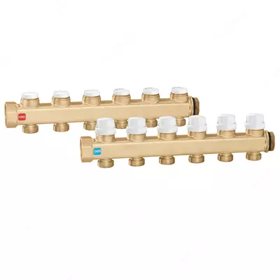 PAIR OF MANIFOLDS Ø1 3 Ø3/4 (Пара коллекторов для тёплого пола  3 контура)