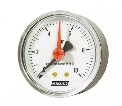  SITEM Манометр вертикальный D63 mm  10 bar  1/4 - 