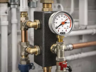  SITEM Термоманометр вертикальный 0-120С  6 bar Только в розницу