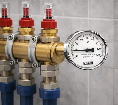  SITEM gorizontal termomanometr 0–120°C  6 bar Chakana savdo