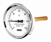 SITEM gorizontal termometr D80 mm  0–120°C  100 mm