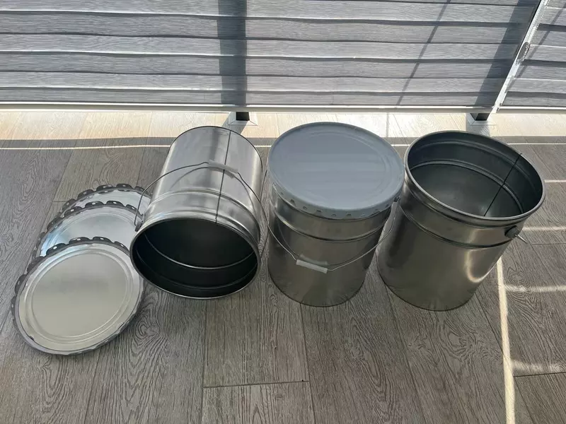 Металлическое ведро для краски 20 литров с крышкой КОРОНА - от {0} сум